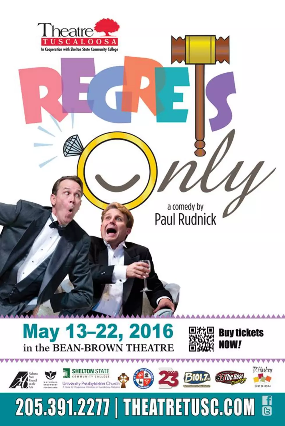‘Regrets Only’ At Theatre Tuscaloosa May 13th-22nd