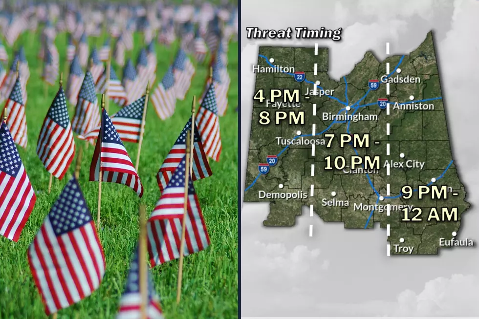 West Alabama Weather Alert: Damaging Winds, Hail Possible Memorial Day
